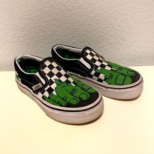Boys size 11 like new Marvel Hulk Vans